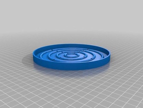 15cm round drip tray outdoor & garden 3d print model - Mito3D
