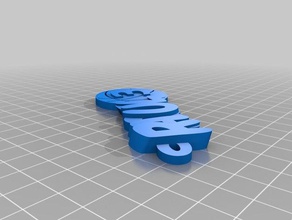 bskt rq La impresión en 3d llavero 3d print model - Mito3D