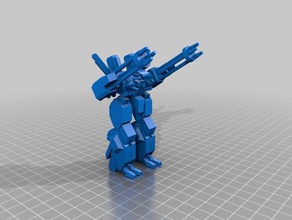 ueef marine defender 3d printing defender destroid marine raidar-x robotech uedf