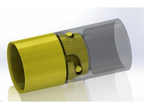pipe coupler diy pvc 3d print model - Mito3D