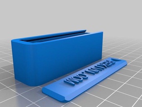 mon personnalisés ronde du couvercle de la boîte les conteneurs personnalisé 3d print model - Mito3D