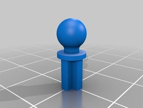 ball w cross axle lego-Teil Bau-Spielzeug lego 3d print model - Mito3D