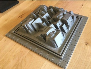 la construcción de acera escombros juegos edificio dropzone commander wargame wargaming 3d print model - Mito3D