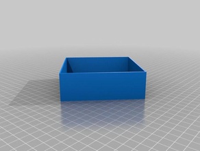 145x34x2thick parte inferior de la caja los contenedores personalizado 3d print model - Mito3D