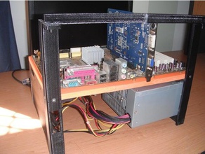 pc atx banco de ensaio mineração do equipamento computador montagem psu gabinete cryptocurrency gpu teste bancada 3d print model - Mito3D