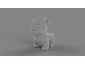 maq décombres animaux animal de l'animation mignon chien la patte paw patrol police 3d print model - Mito3D