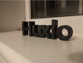 huxlo logo 3d-drucken 3d print model - Mito3D