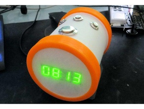 tubular alarm-clock-Lautsprecher gadgets 3d print model - Mito3D
