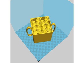 gyroid cup - seleção teoria arte da matemática taça equação 3d print model - Mito3D