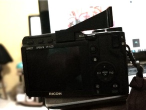 griffe de préhension viseur électronique couvercle du port la caméra grip gxr ricoh thumbgrip 3d print model - Mito3D