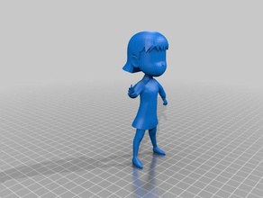 girl people 3d print model - Mito3D