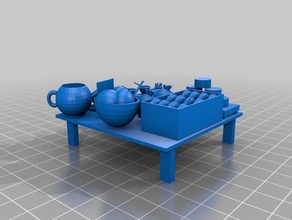 austins Lebensmittel-Tabelle 3d-drucken 3d print model - Mito3D
