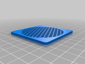 my customized parametrizable any size fan finger guard cover honeycomb filling 3d printer parts 3d print model - Mito3D