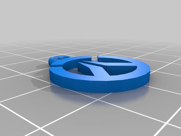 overwatch logotipo keychain A impressão 3d 3D print model - Mito3D