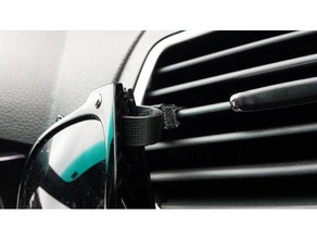 personalizable coche de ventilación las gafas sol titular la v20 automoción openscad 3d print model - Mito3D