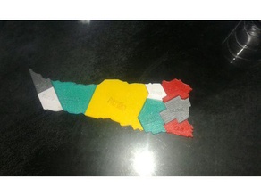 formosa puzzle puzzles Puzzle en 3d de l'argentine les enfants 3d print model - Mito3D