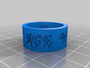 ace we trust final rings customized 3d print model - Mito3D