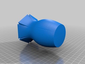 lofted vase decor 3d print model - Mito3D