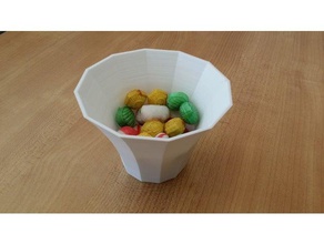 dodeca d'un bol de bonbons les conteneurs des le conteneur décorative plat 3d print model - Mito3D