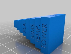 mms pla temp torre Stampa 3d prove grande la calibrazione temperatura tarantola di test tevo 3d print model - Mito3D