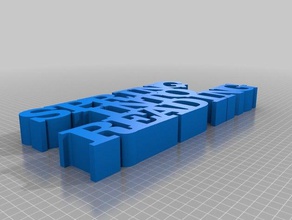 springintoreadingwordsculpture sculptures personnalisé 3d print model - Mito3D