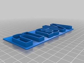 nan custom text cookie cutter kitchen & dining customized 3d print model - Mito3D