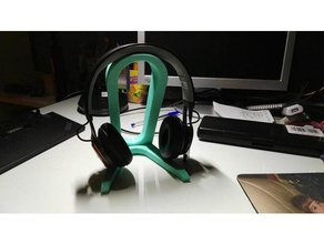 headphones holder audio stand 3d print model - Mito3D