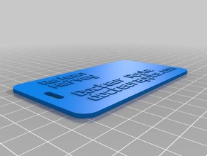 docteur apple luggage label organization customized 3d print model - Mito3D
