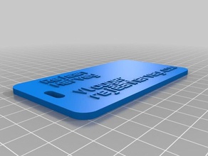 rejeanharveycom étiquettes à bagages de l'organisation personnalisé 3d print model - Mito3D
