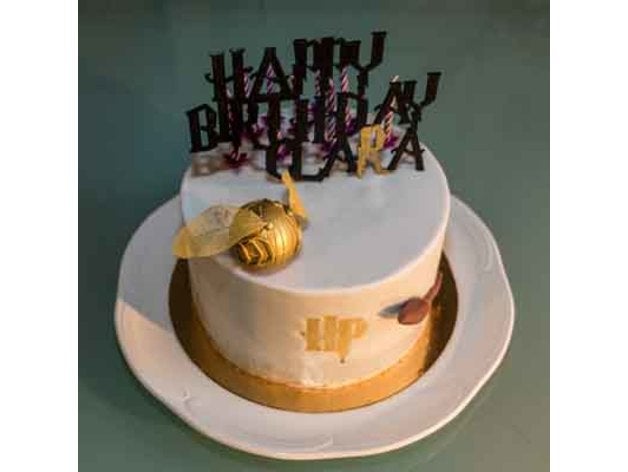 harry potter gâteau vif d'or - golden snitch nourriture et boisson gateau 3D print model - Mito3D