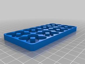 4x2 aa mi personalizar la bandeja de batería organización personalizado 3d print model - Mito3D