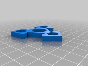 diamond trispinner 3d printing fidget hand spinner 3d print model - Mito3D