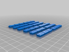 36 anahtar zinciri 3d baskı 3d print model - Mito3D