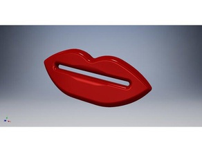 Lippen Zahnpasta Presse Bad 3d print model - Mito3D