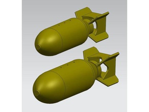 250 500 lb ww2 de propósito geral bombas r c veículos 3d print model - Mito3D