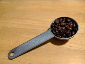 3tbsp espresso scoop kitchen & dining coffee measuringspoons measuring spoon 3d print model - Mito3D