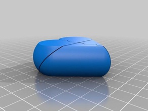 secret heart box less fusing containers 3d print model - Mito3D