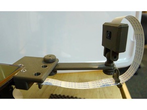 bed camera mount makergear m2 3d printer accessories picam raspberry pi raspicam tripod 3d print model - Mito3D