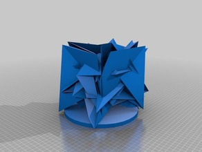 openscad polyhedronbycylindrical math Polyeder 3d print model - Mito3D