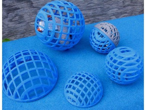 semplice sferica giocattoli del gatto gli animali domestici openscad 3d print model - Mito3D
