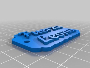Schlüsselanhänger fuerza leona kundengebundene 3d print model - Mito3D