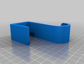 lisa única porta de gancho cabide 2 organização personalizado 3d print model - Mito3D