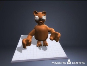 grande urso marrom a arte 3d print model - Mito3D