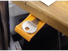 undertable petite boîte à lames de clé l'organisation porte clef faites glisser la 3d print model - Mito3D