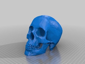 my customized stereographic skull math art 3d print model - Mito3D