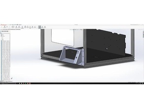 panel due 7in tft mount rev1 3d printer accessories duet duetwifi folgertech ft5 ft-5 3d print model - Mito3D
