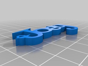 minha simples personalizado nomeado chaveiro joey1 chaveiros 3d print model - Mito3D