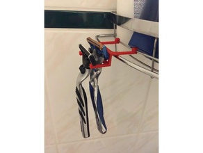 iki gillette tıraş makinesi sahibi banyo 3d print model - Mito3D