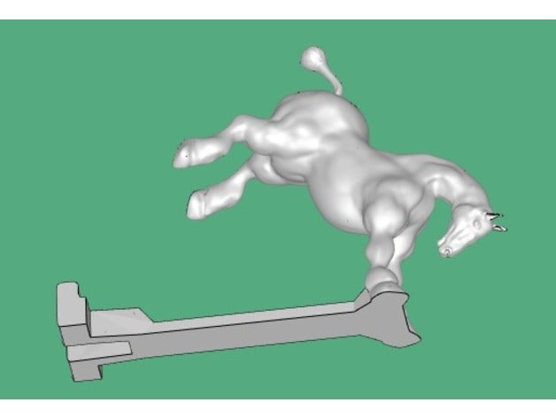 horse cell phone stand fixed mobile iphone 3D print model - Mito3D