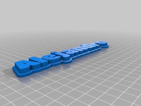 llavero con nombre sculture su misura 3d print model - Mito3D